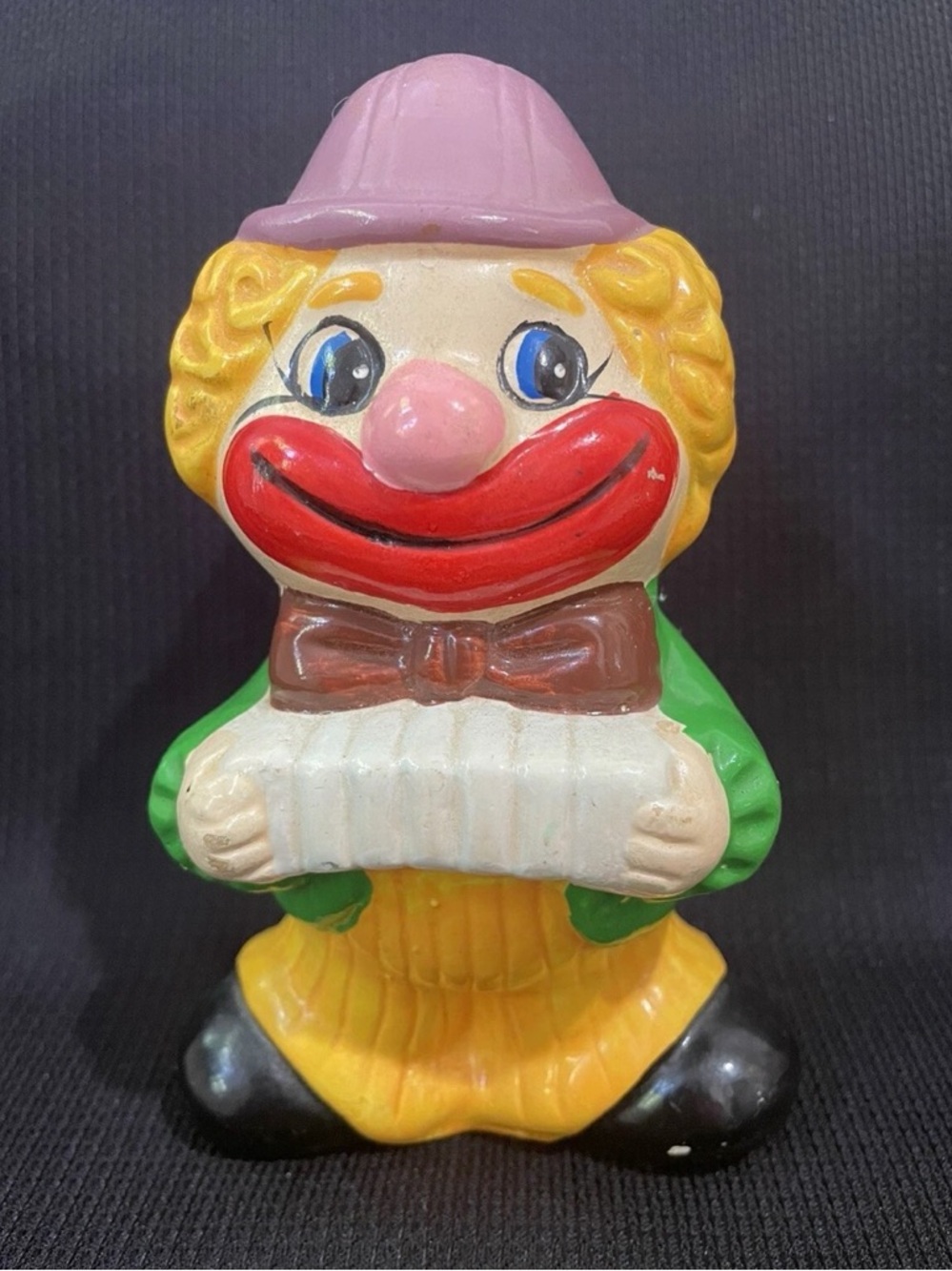 Vintage Clown Bank 
Chalk ware Figurine
Circus Clown Coin Bank 
c1960s-1970s